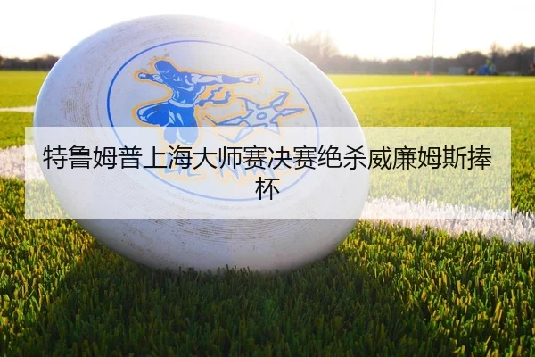 特鲁姆普上海大师赛决赛绝杀威廉姆斯捧杯